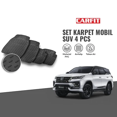 Gambar Carfit Set 4 Pcs Karpet Mobil 9304 - Hitam