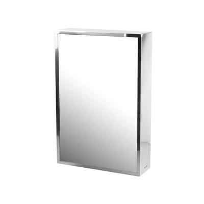 Gambar Fosa Kabinet Kamar Mandi Dengan Cermin & Gantung - Silver