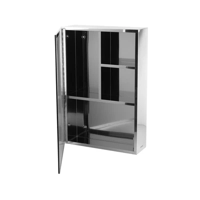 Gambar Fosa Kabinet Kamar Mandi Dengan Cermin & Gantung - Silver