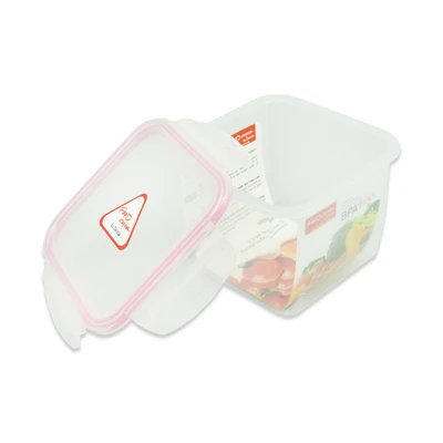 Gambar Delicia Wadah Makanan Square 850 ml - Pink