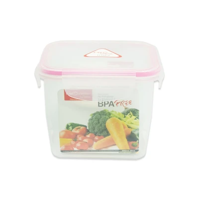 Gambar Delicia Wadah Makanan Square 850 ml - Pink