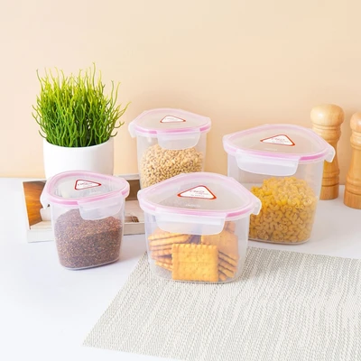 Gambar Delicia Wadah Makanan Triangle 1.6 Liter - Pink