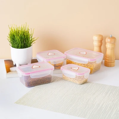 Gambar Delicia 680 Ml Wadah Makanan Rectangular - Pink