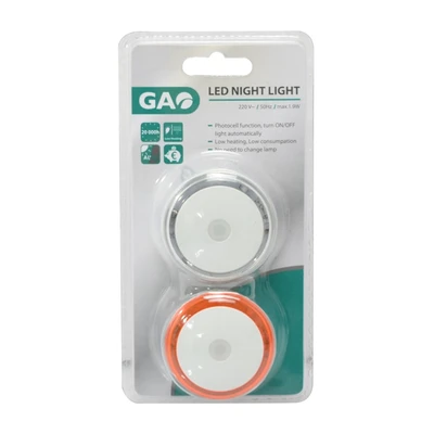 Gambar Gao Lampu Tidur LED Set 2 pcs - Putih/Oranye