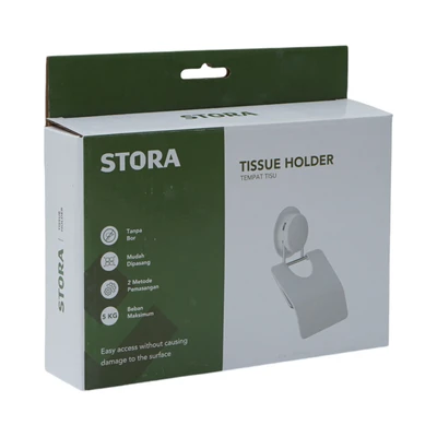 Gambar Stora Holder Tisu Toilet Roll Suction 260028N - Putih