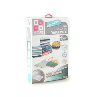Gambar Stora Kantong Vakum Pakaian Roll Ekonomis Set 4 Pcs Transparan