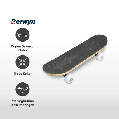 Gambar Berwyn Papan Skateboard Double Kick Flat Y17-18