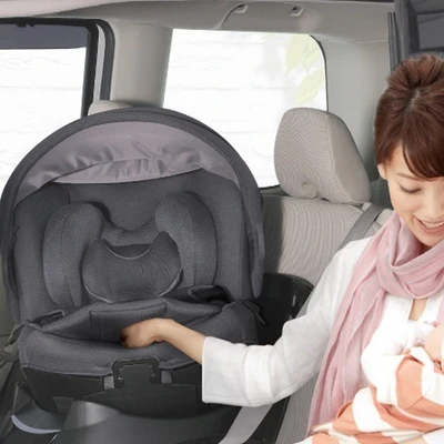 Gambar Ailebebe Kurutto Baby Car Seat - Cokelat