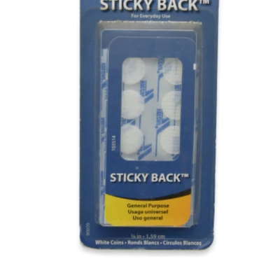 Gambar Velcro Coins Sticky Back Tape 1.59 cm 15 Set - Putih