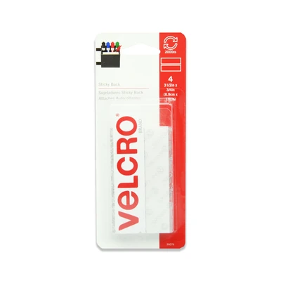 Gambar Velcro Sticky Back Tape 8.9 cm 4 Set - Putih