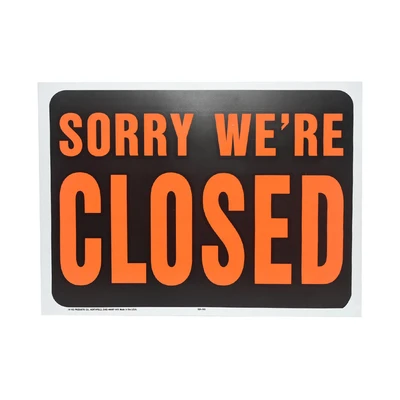 Gambar Hy-ko Sign Label Closed Plastik 38x48 Cm