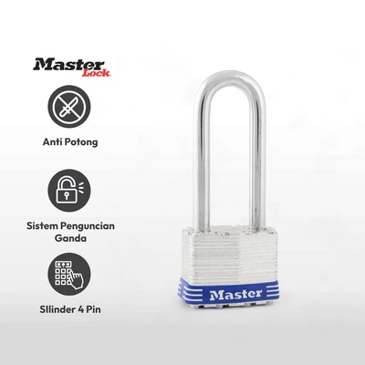 Gambar Masterlock Gembok Besi Long Shackel 1-3/4Lam
