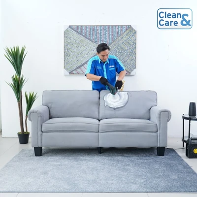 Gambar Jasa Pembersihan Sofa Sectional Kulit 3 Dudukan Clean & Care