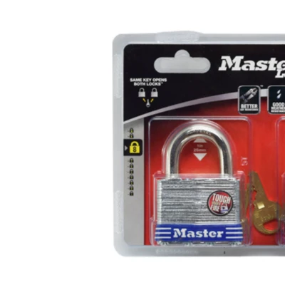 Gambar Masterlock Gembok Besi Laminasi 2 X 2 Inch