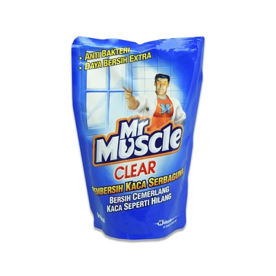 Gambar Mr Muscle Clear Original Refill Cairan Pembersih Kaca Serbaguna Anti Bakteri 440 ml