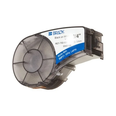Gambar Brady Label Cartridge 0.75 Inch BMP21 M21-750-595-WT - Hitam/Putih