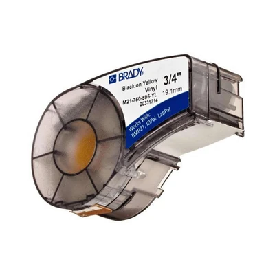 Gambar Brady Label Cartridge 0.75 Inch BMP21 M21-750-595-YL - Hitam/Kuning