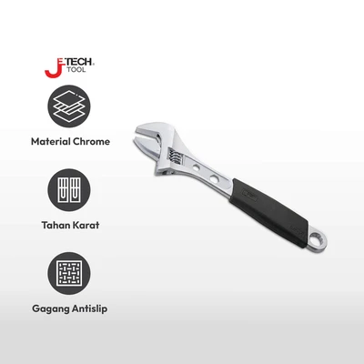 Gambar Jetech Kunci Inggris Softgrip 6 Inch