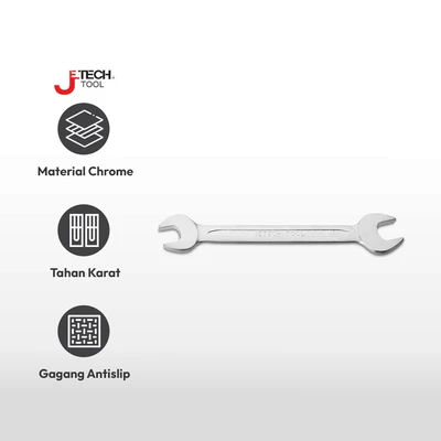 Gambar Jetech Kunci Pas Open End 10X12 mm