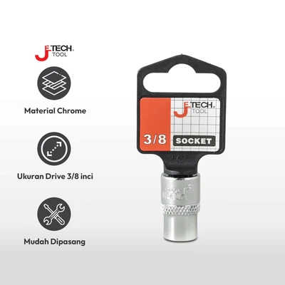 Gambar Jetech Mata Kunci Sok SQ 3/8 Inch 6PT 10 mm