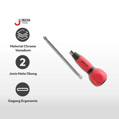 Gambar Jetech Electrician Obeng Dua Arah 6X100 mm #2
