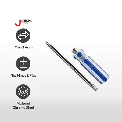 Gambar Jetech Crystal Obeng 2 Arah 6X125#2 mm