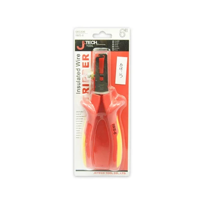 Gambar Jetech Tang Wire Stripper Insulasi 6 Inch - Merah