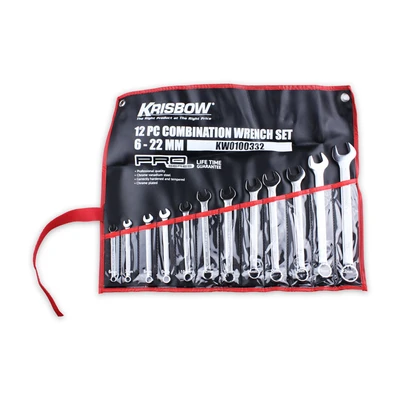 Gambar Krisbow Set Kunci Ring Pas 6-22mm 12Pcs