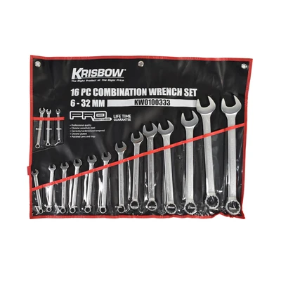 Gambar Krisbow Kunci Pas Kombinasi 6-32 mm Lpcws2 Set 16 pcs