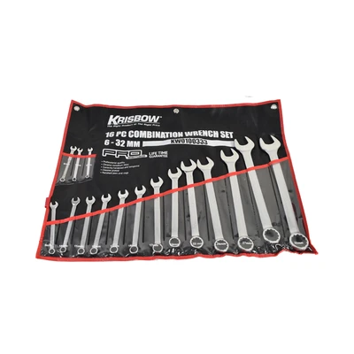 Gambar Krisbow Kunci Pas Kombinasi 6-32 mm Lpcws2 Set 16 pcs