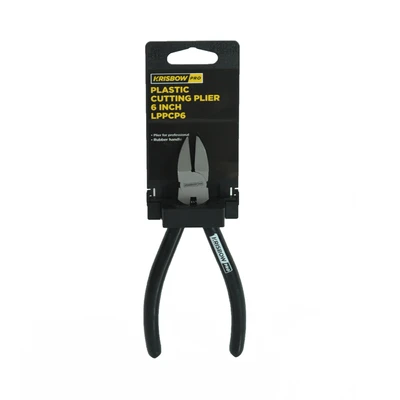 Gambar Krisbow Tang Potong Plastik 6 Inch - Hitam