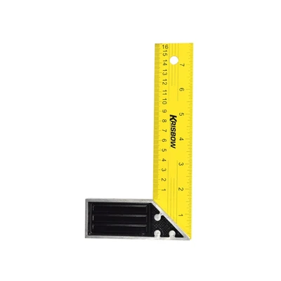 Gambar Krisbow Penggaris Siku Besi 20 cm