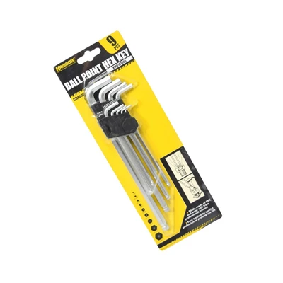 Gambar Krisbow Set Kunci L Hex Ballpoint 1/16-3/8 Inch 9 Pcs