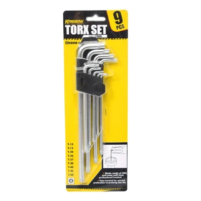 Gambar Krisbow Kunci L Torx T10-T50 Set 9 pcs