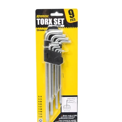 Gambar Krisbow Kunci L Torx T10-T50 Set 9 pcs