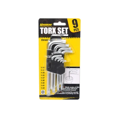 Gambar Krisbow Set Kunci L Torx T10-T50 20 cm 9 Pcs