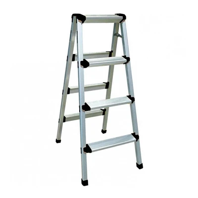 Gambar Krisbow Tangga Lipat Aluminium Tanpa Pegangan 4 Step - Silver