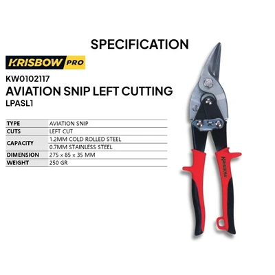 Gambar Krisbow Gunting Seng Left Cutting