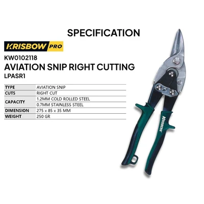 Gambar Krisbow Gunting Seng Right Cutting Lpasr1