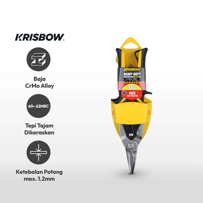 Gambar Krisbow Gunting Potong Seng Straight Cutting