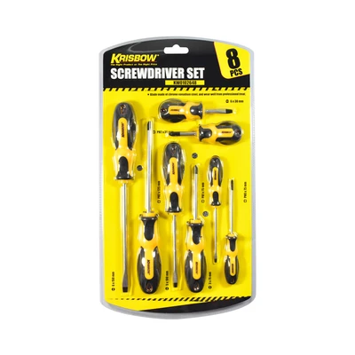 Gambar Krisbow Obeng Plus & Minus Set 8 pcs - Kuning