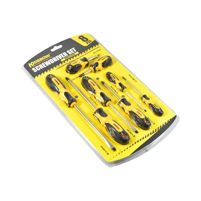 Gambar Krisbow Obeng Plus & Minus Set 8 pcs - Kuning