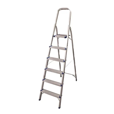 Gambar Krisbow Tangga Aluminium Dengan Handle 7 Step 1.5 M