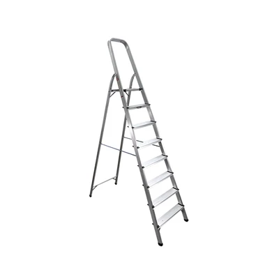 Gambar Krisbow Tangga Aluminium Dengan Handle 8 Step 1.7 Mtr