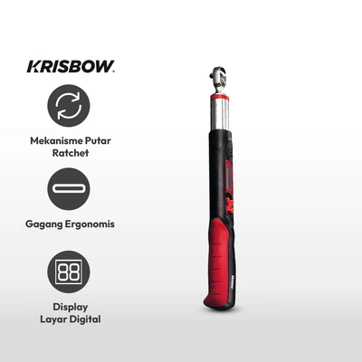 Gambar Krisbow Kunci Torsi Digital SQ1/2 Inch 10-200 Nm