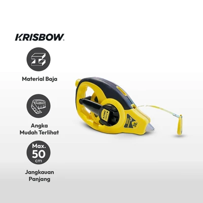 Gambar Krisbow Meteran Steel 50 Mtr Lrmta50