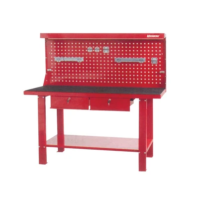Gambar Krisbow 150x64x156 cm Meja Workshop - Merah