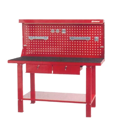 Gambar Krisbow 150x64x156 cm Meja Workshop - Merah