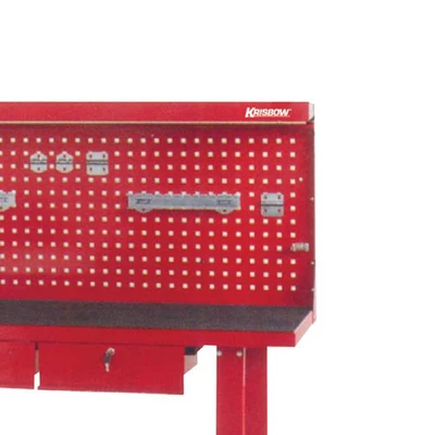 Gambar Krisbow 150x64x156 cm Meja Workshop - Merah