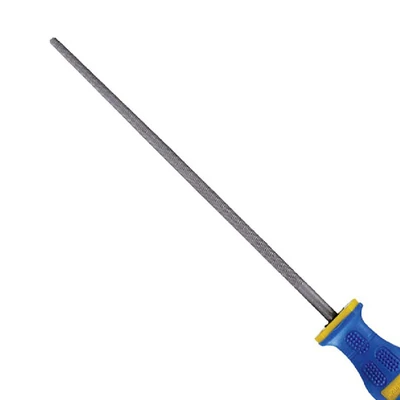 Gambar Krisbow Kikir Bulat Halus 25 cm - Biru